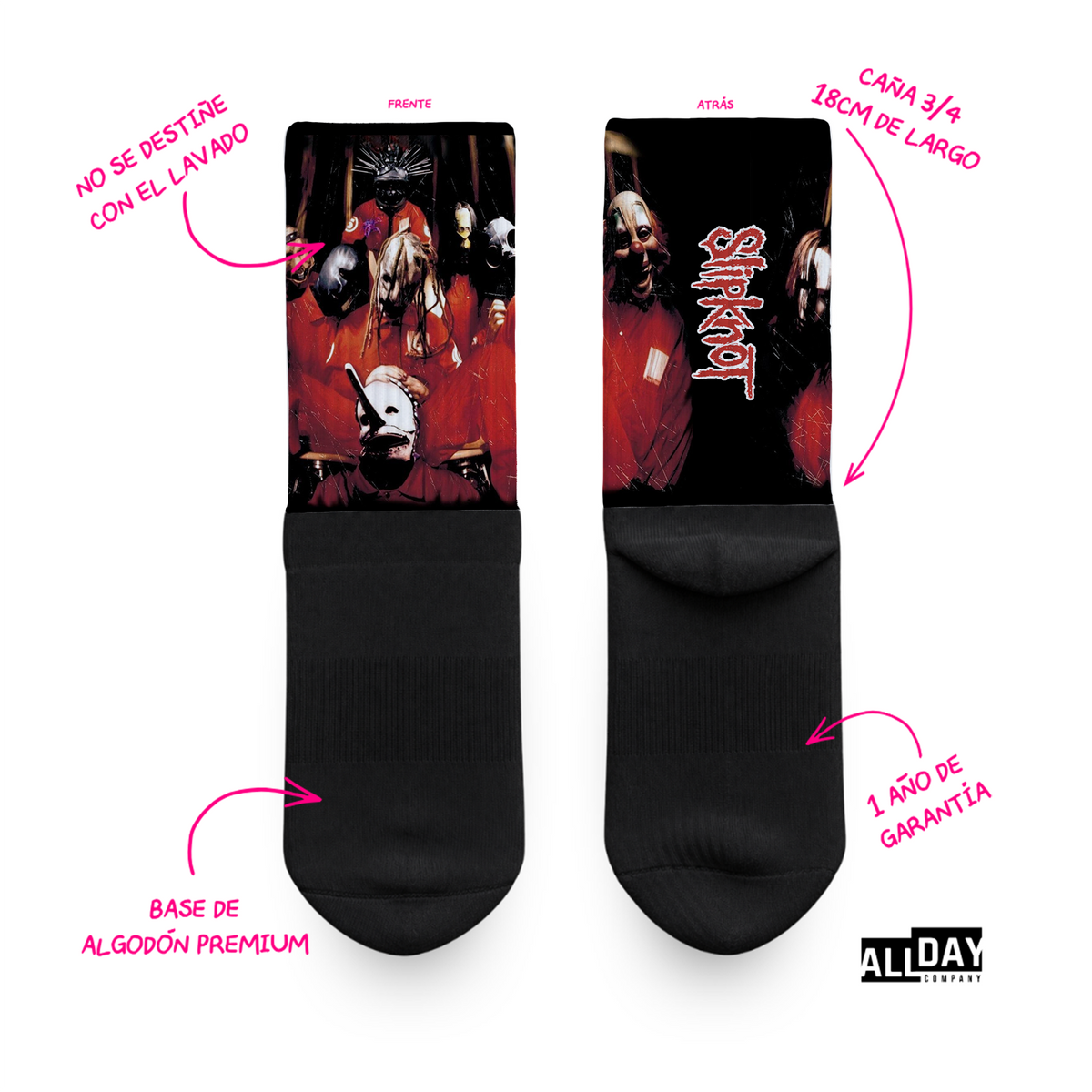 4 Pack Slipknot - Calcetines Premium