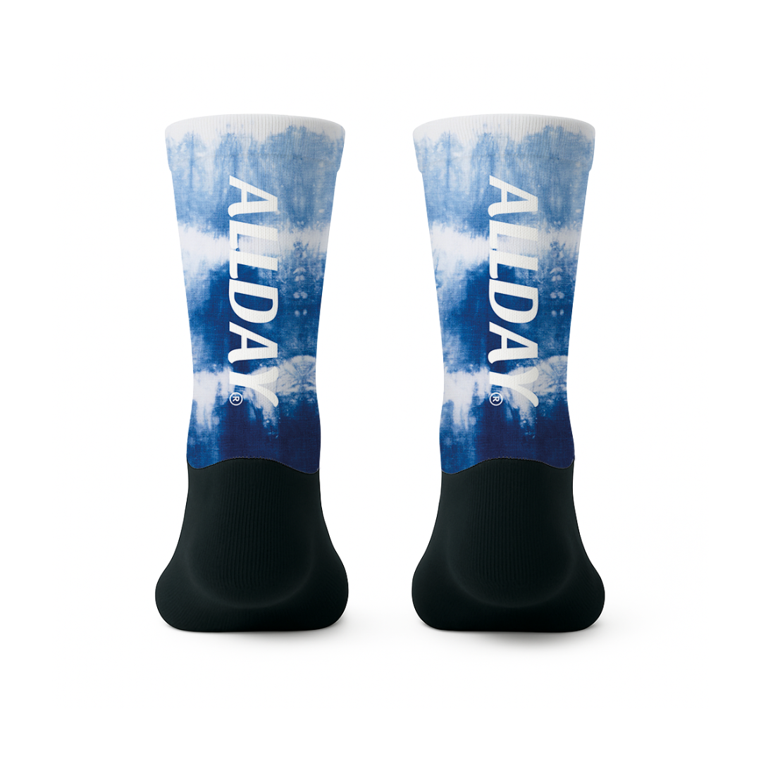 Blue Tie Dye - Calcetines Ciclismo