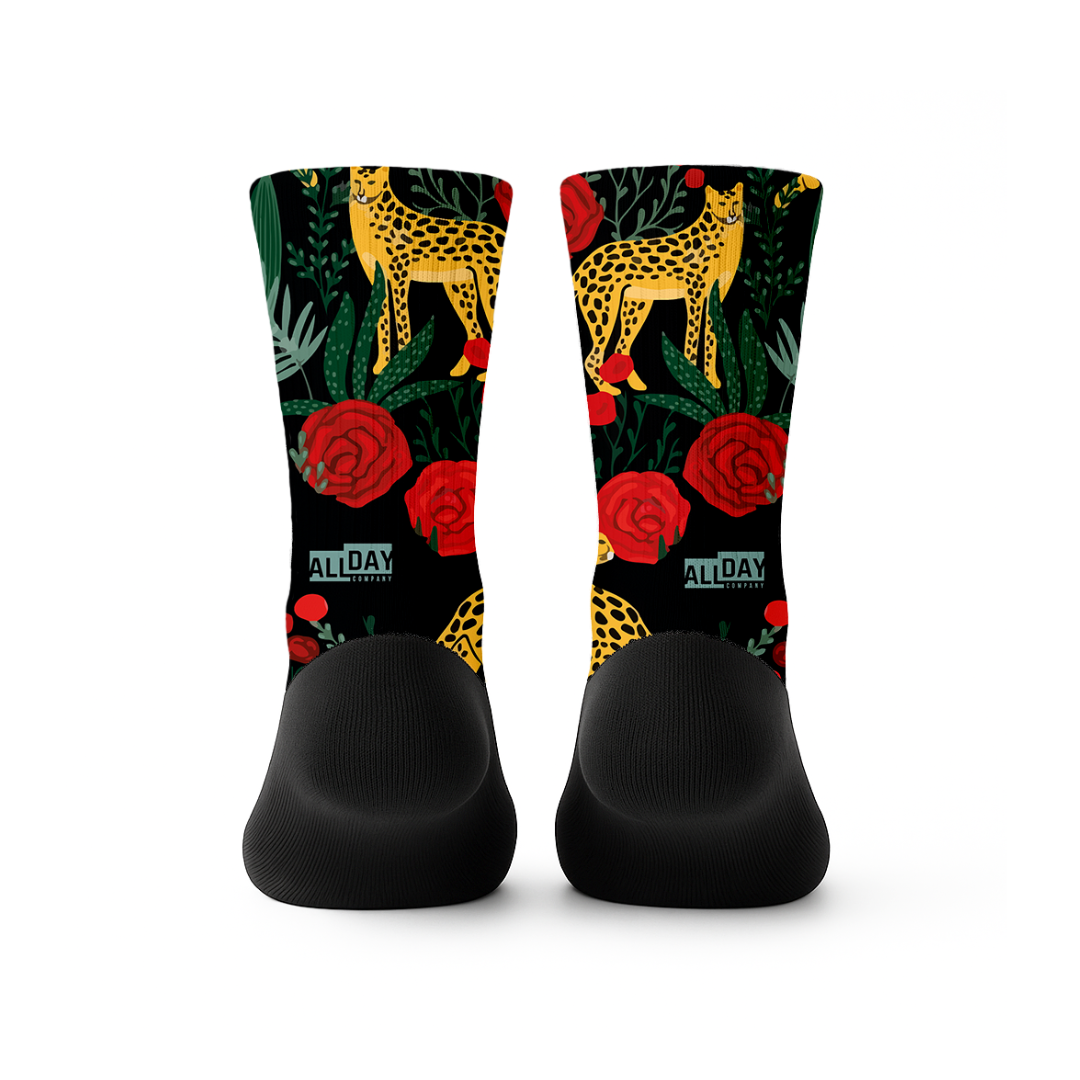 Leopard & Flowers - Calcetines Premium