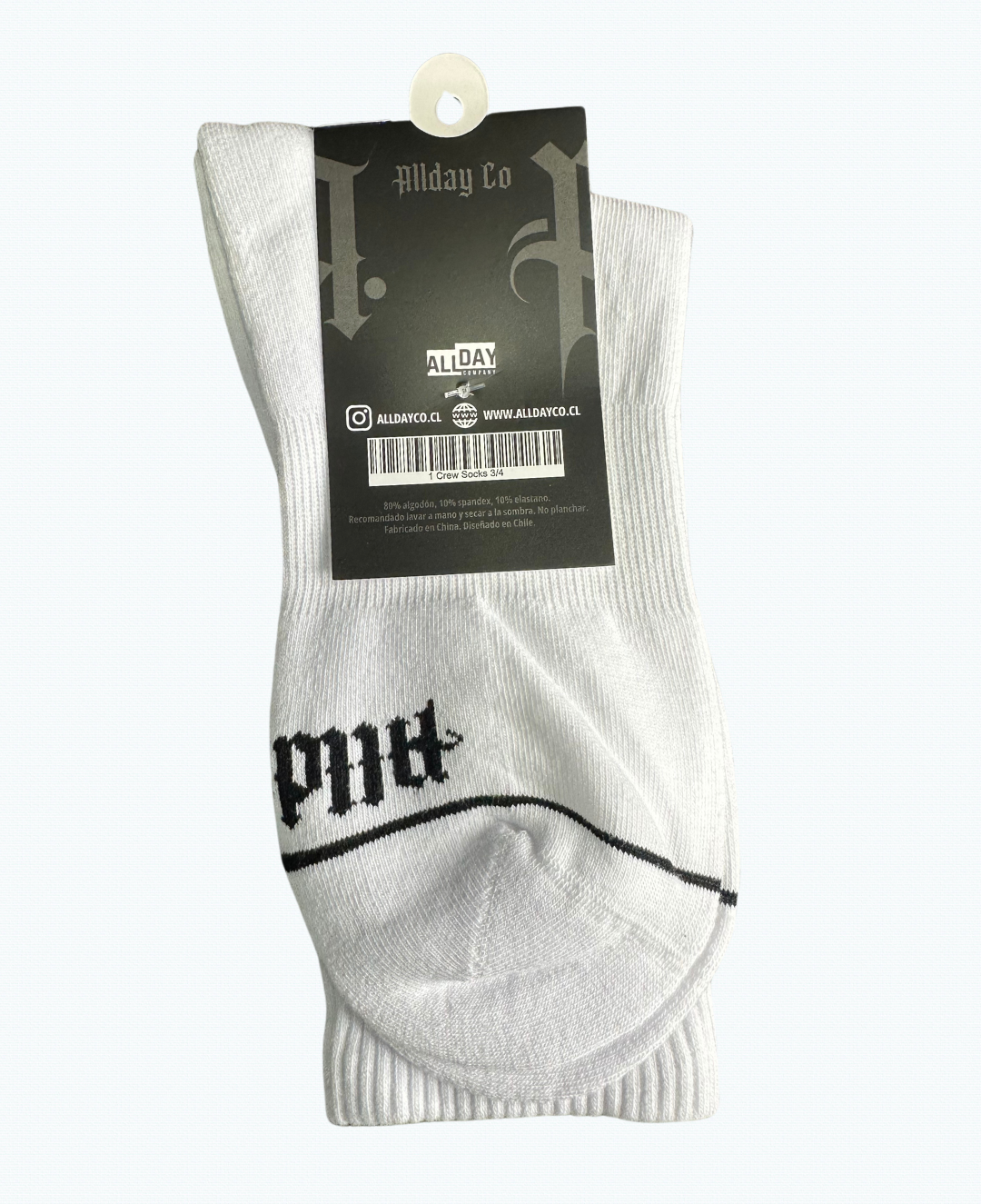 3 Pack White - Calcetines Algodón