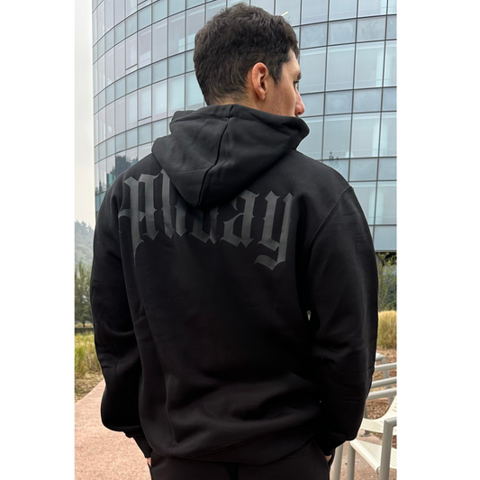 Polerón Back in Black - ZIPPER con Cierre