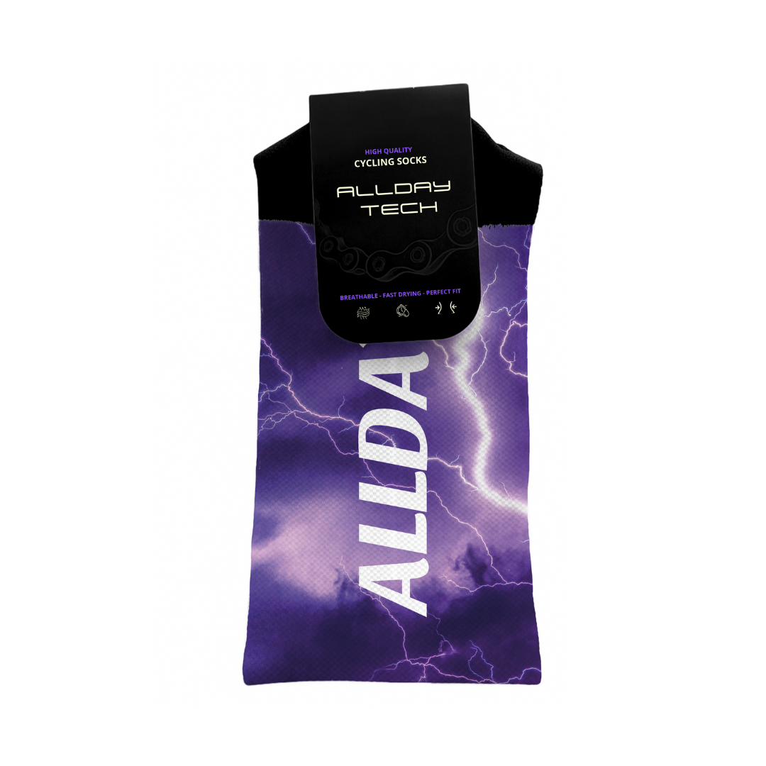 Electric Purple - Calcetines Ciclismo