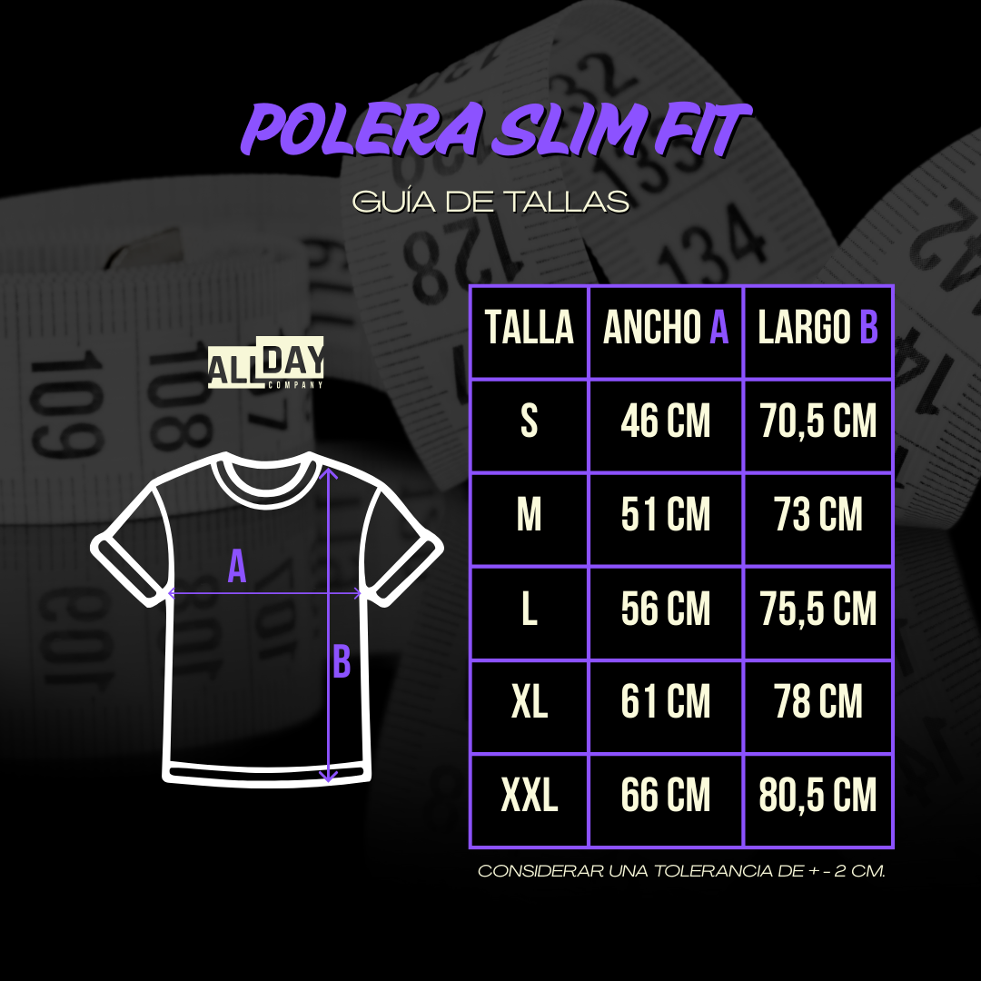 Polera No hay Peor Lucha - Manga Corta Slim Fit