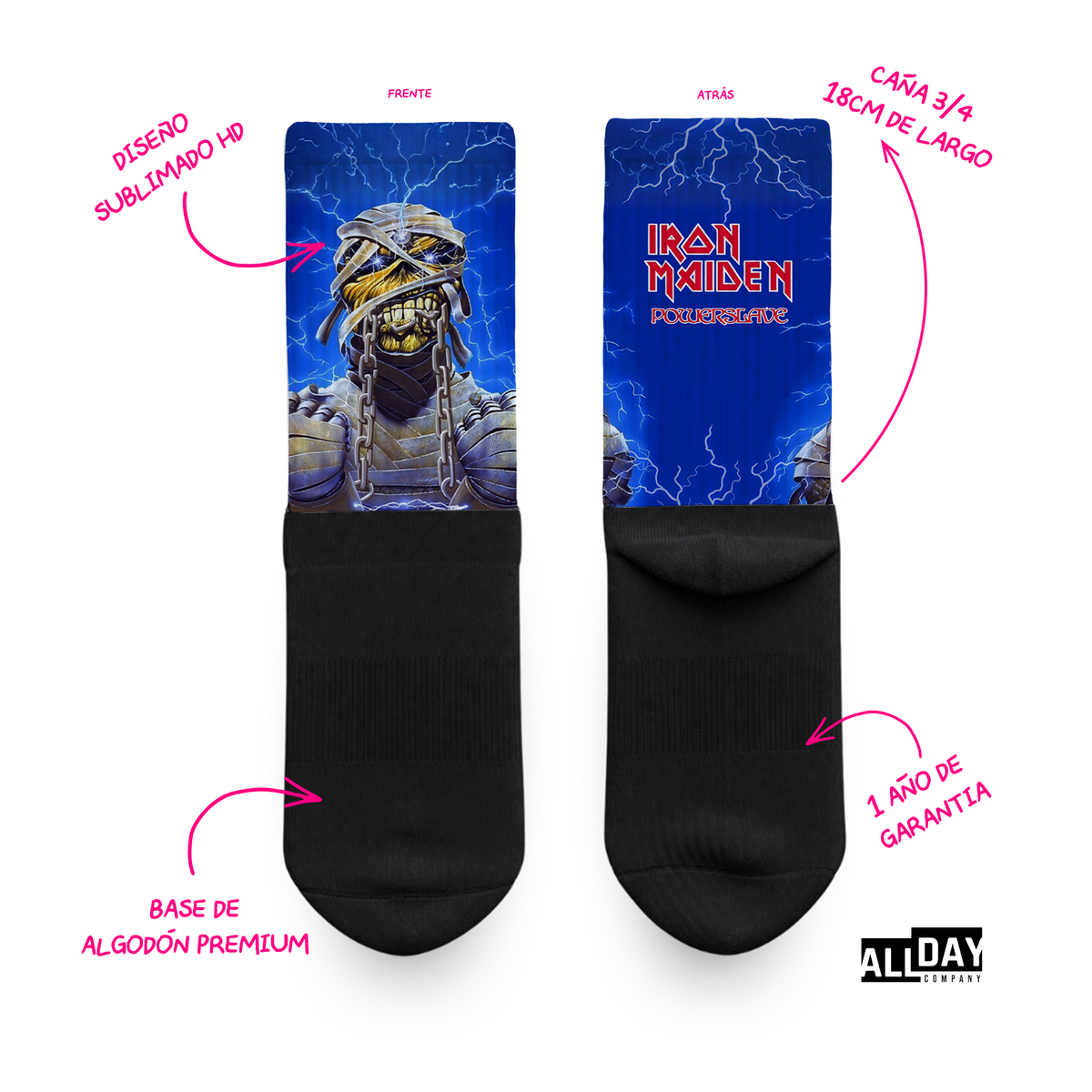 3 pack Iron Maiden - Calcetines Premium