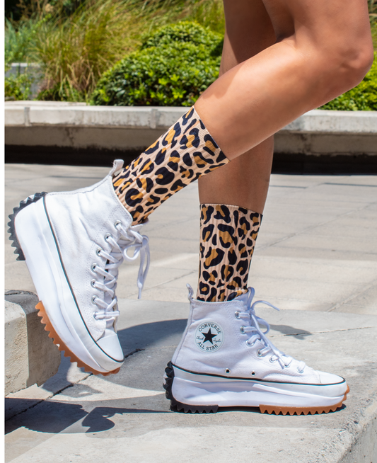 Leopard Print - Calcetines Premium