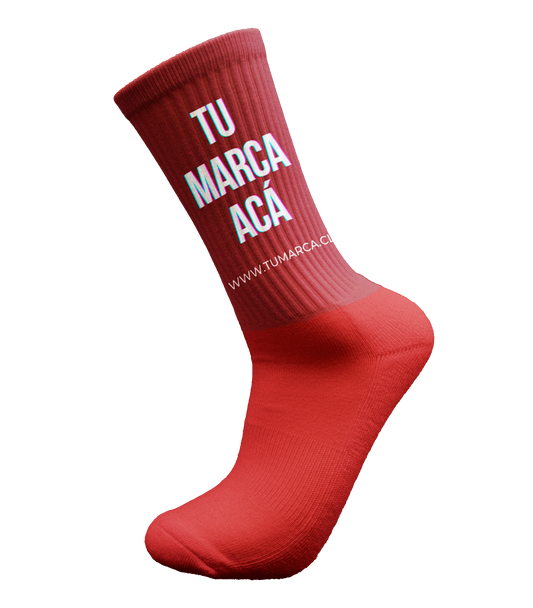 Personalizado Urbano ROJO - Calcetines Premium