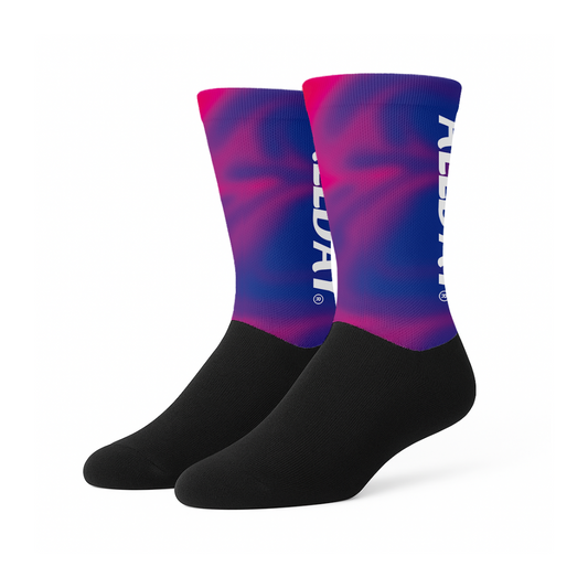 Pink Purple Ink - Calcetines Ciclismo