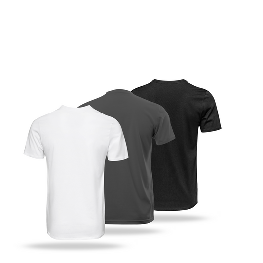Poleras 3 Pack Básicas - Manga Corta Slim Fit