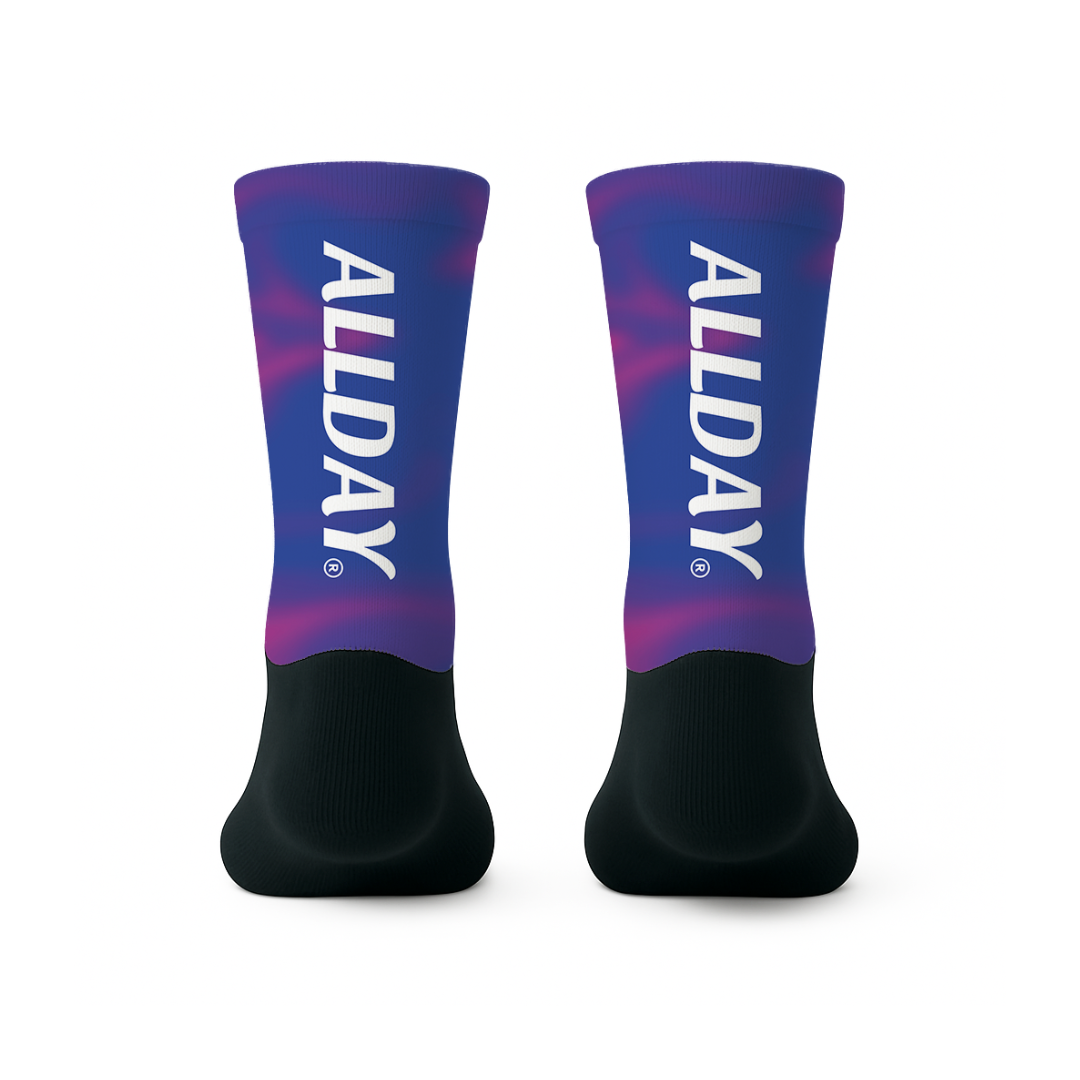 Pink Purple Ink - Calcetines Ciclismo