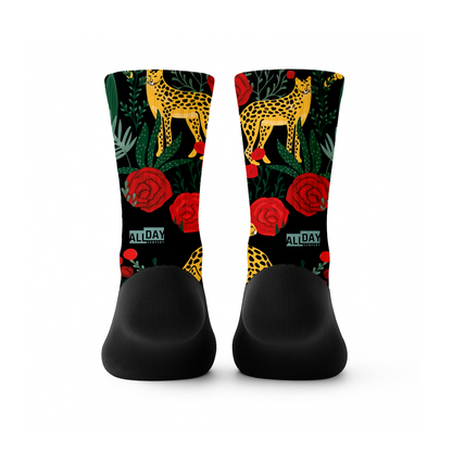 Leopard & Flowers - Calcetines Premium