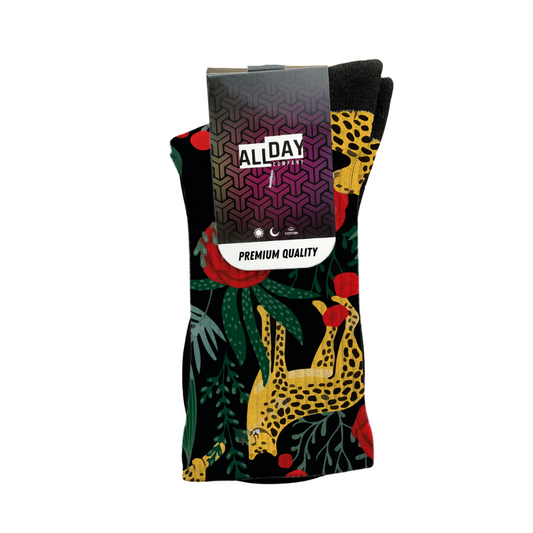 Leopard & Flowers - Calcetines Premium