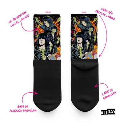 4 Pack "Ramones" - Calcetines Premium