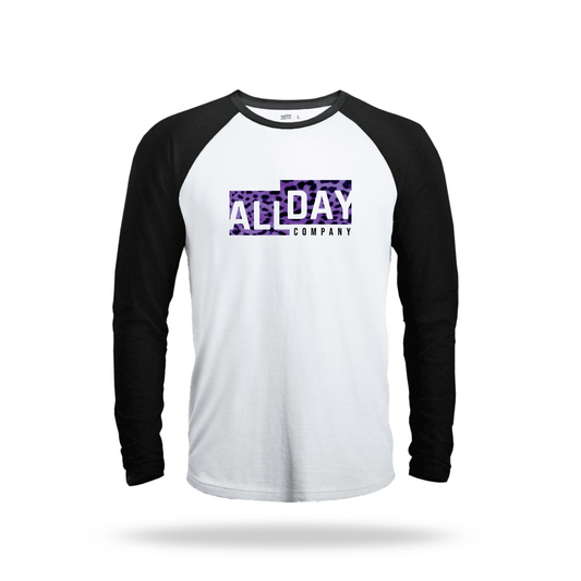 Polera Purple Print - M/Larga RAGLAN