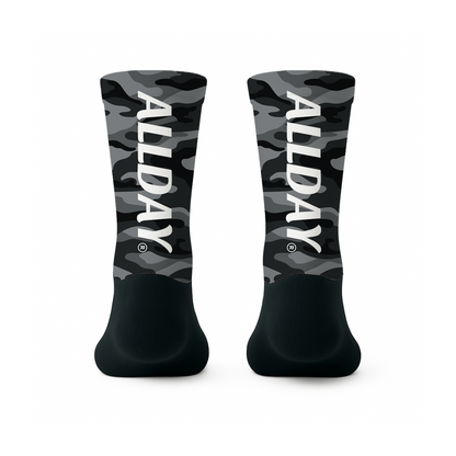 Calcetines Ciclismo Camo militar negro