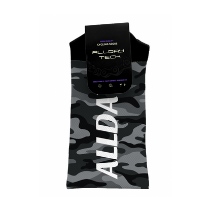 Calcetines Ciclismo Camo militar negro