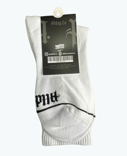 3 Pack White - Calcetines Algodón
