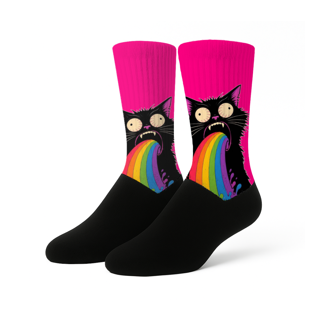 Rainbow Cat - Calcetines Premium