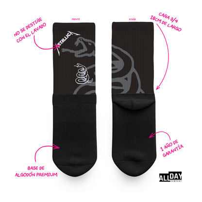 5 Pack Metallica - Calcetines Premium