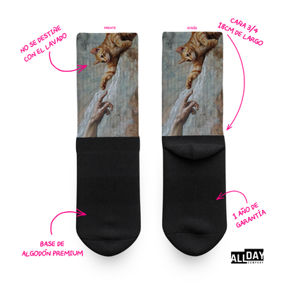Creation of Cat - Calcetines Premium