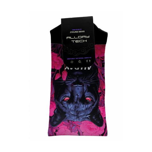 Pink Black Panther - Calcetines Ciclismo