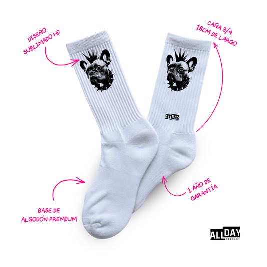 Frenchie Punk - Calcetines Premium