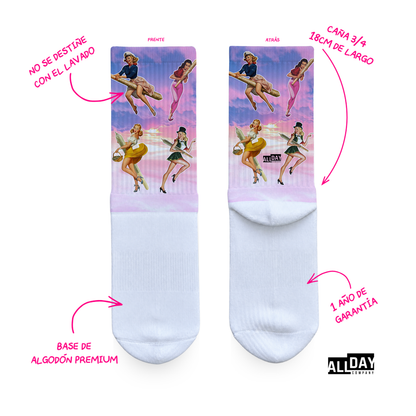 Pin-Up W33d - Calcetines Premium