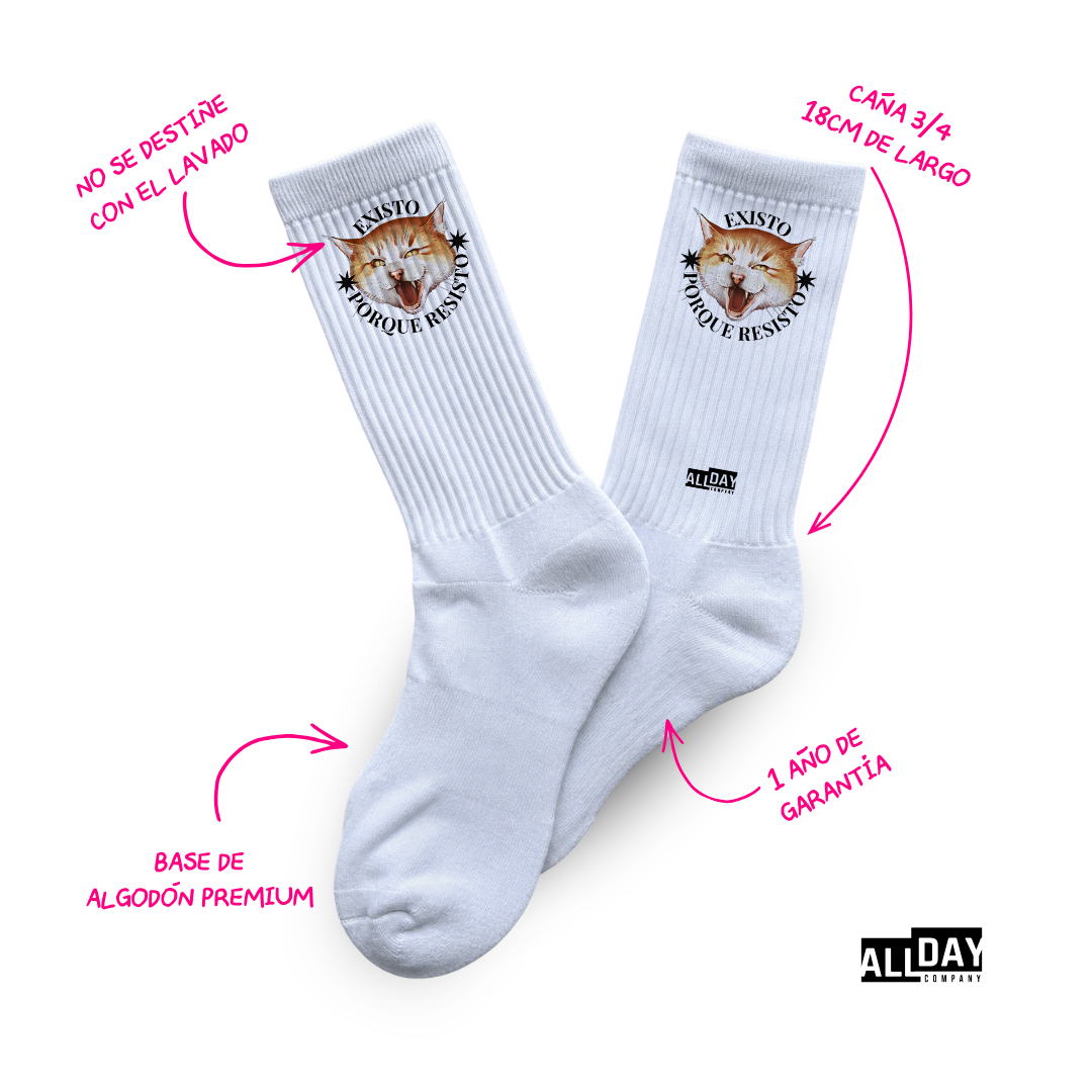 Existo Porque Resisto - Calcetines Premium