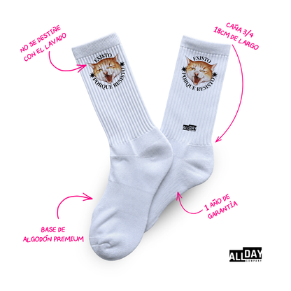 Existo Porque Resisto - Calcetines Premium
