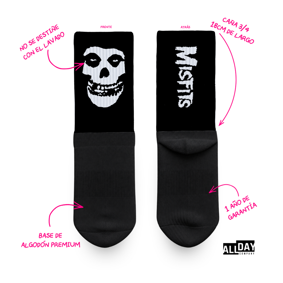 3 Pack Misfits - Calcetines Premium