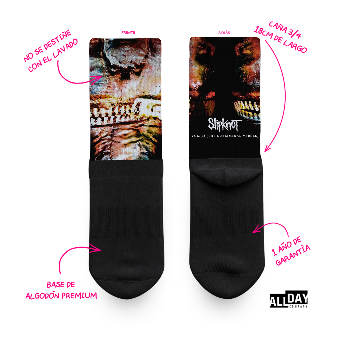 4 Pack Slipknot - Calcetines Premium