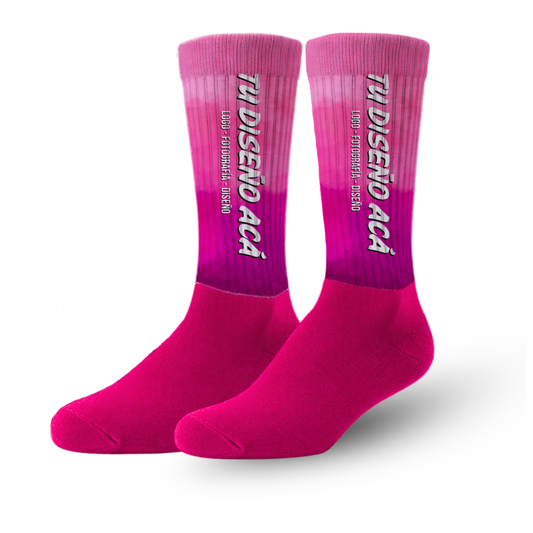 Calcetines personalizables Premium MAGENTA