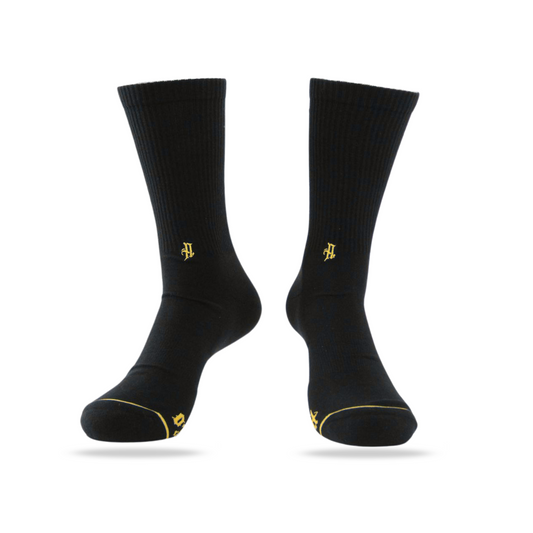 3 Pack Black - Calcetines Algodón