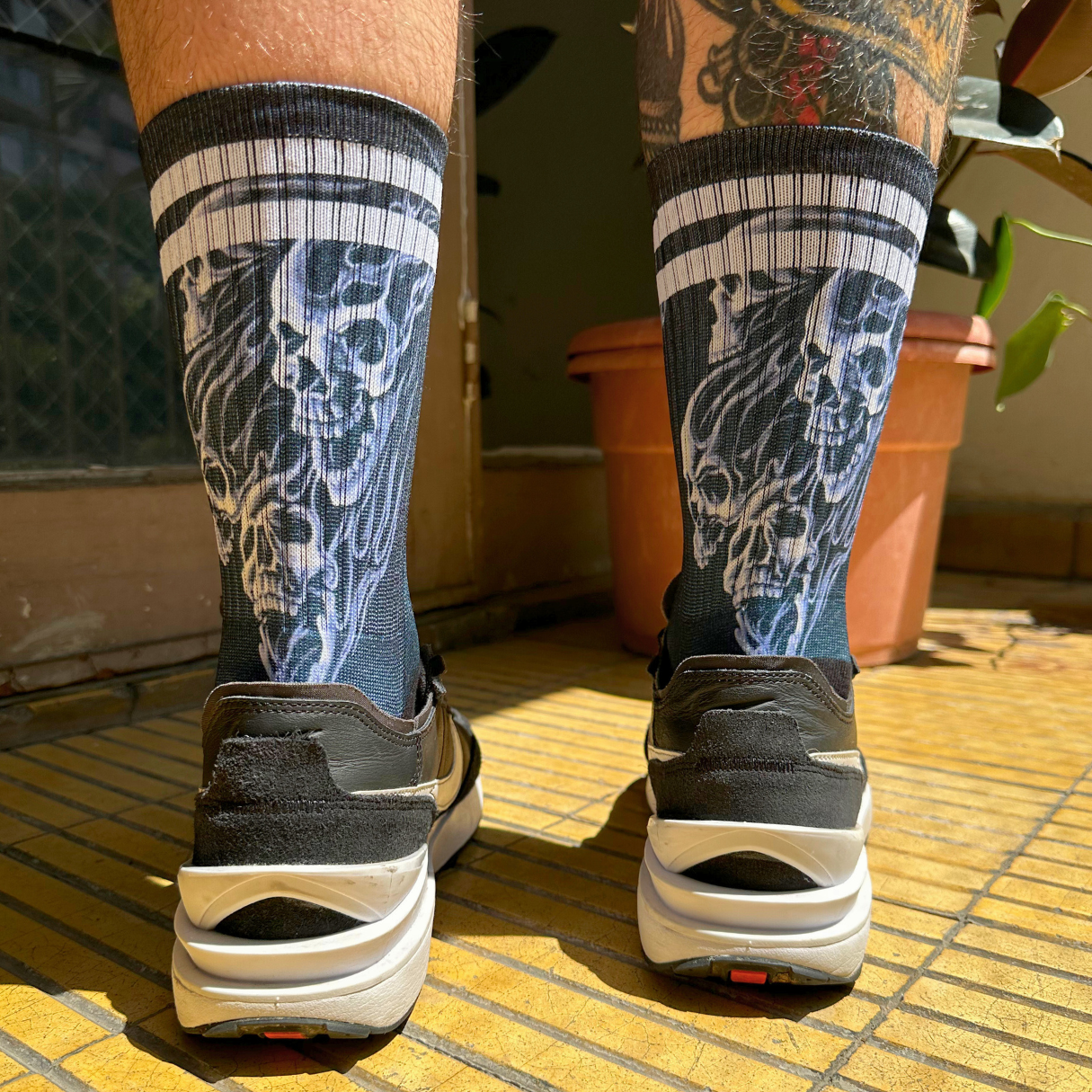 Vintage Skulls - Calcetines Premium