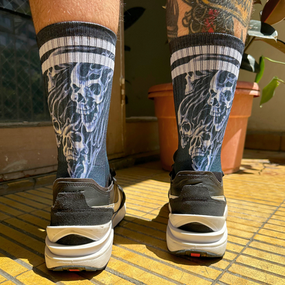 Vintage Skulls - Calcetines Premium