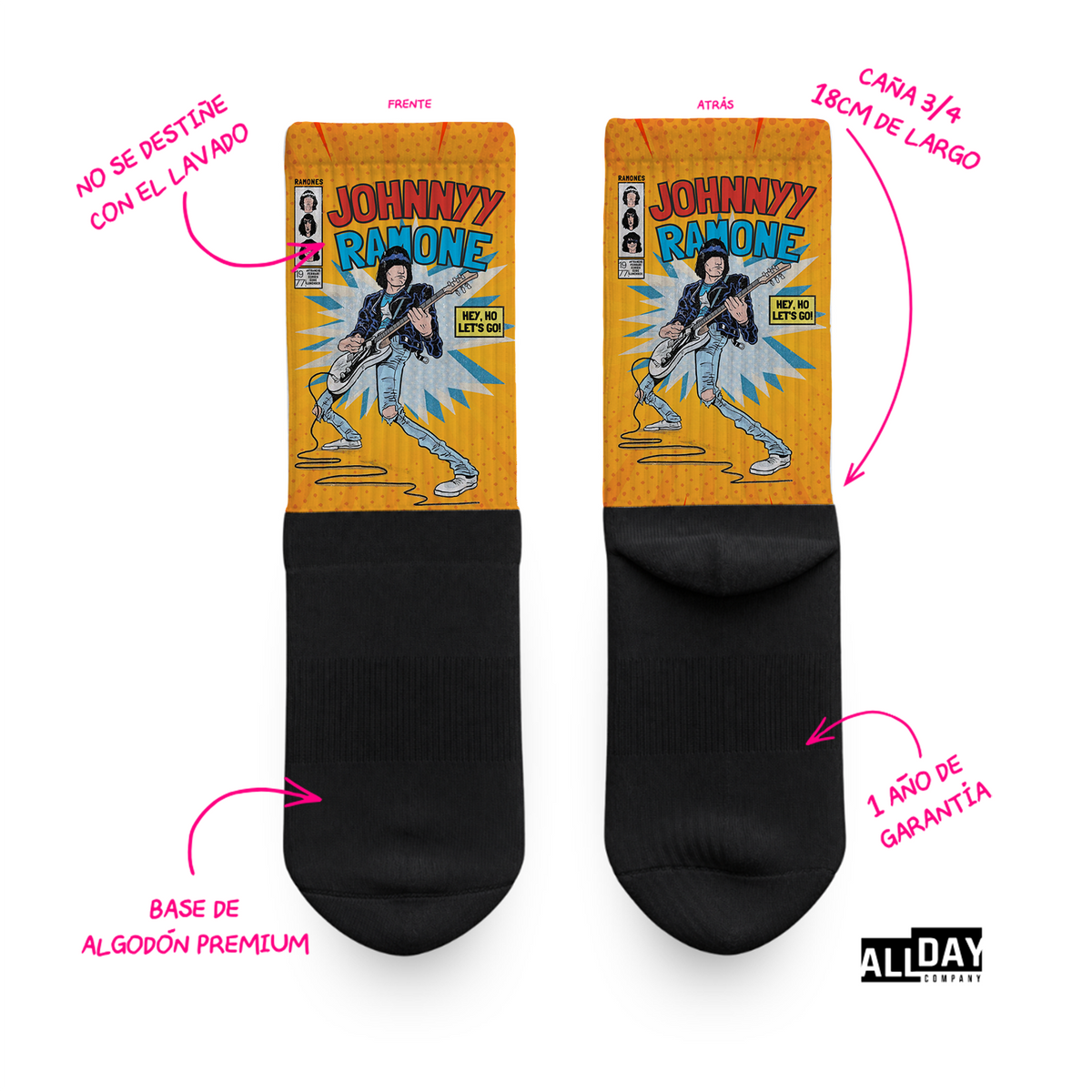 4 Pack "Ramones" - Calcetines Premium