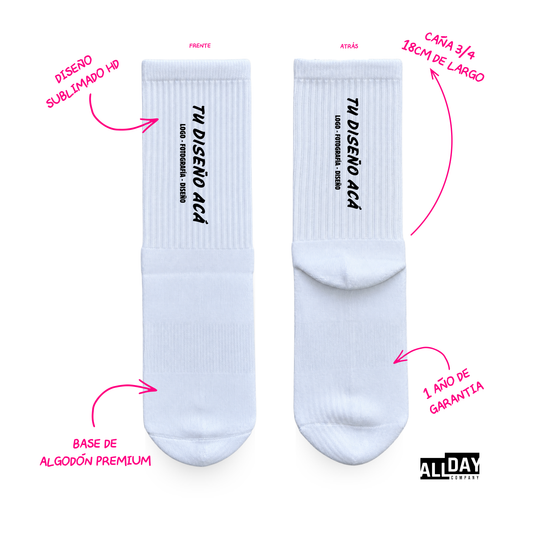 Personalizado Urbano BLANCOS - Calcetines Premium