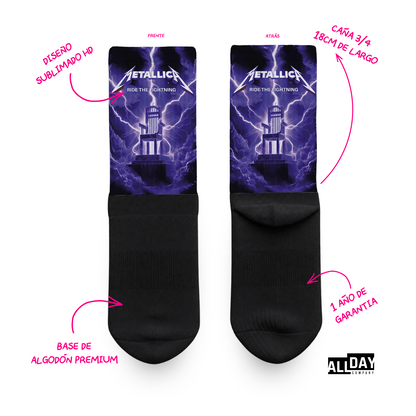 4 Pack Metallica - Calcetines Premium