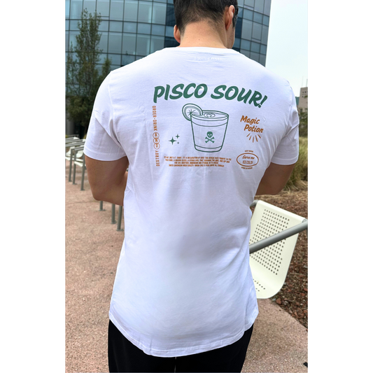 Polera Pisco Sour - Manga Corta Slim Fit
