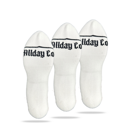 3 Pack White - Calcetines Algodón