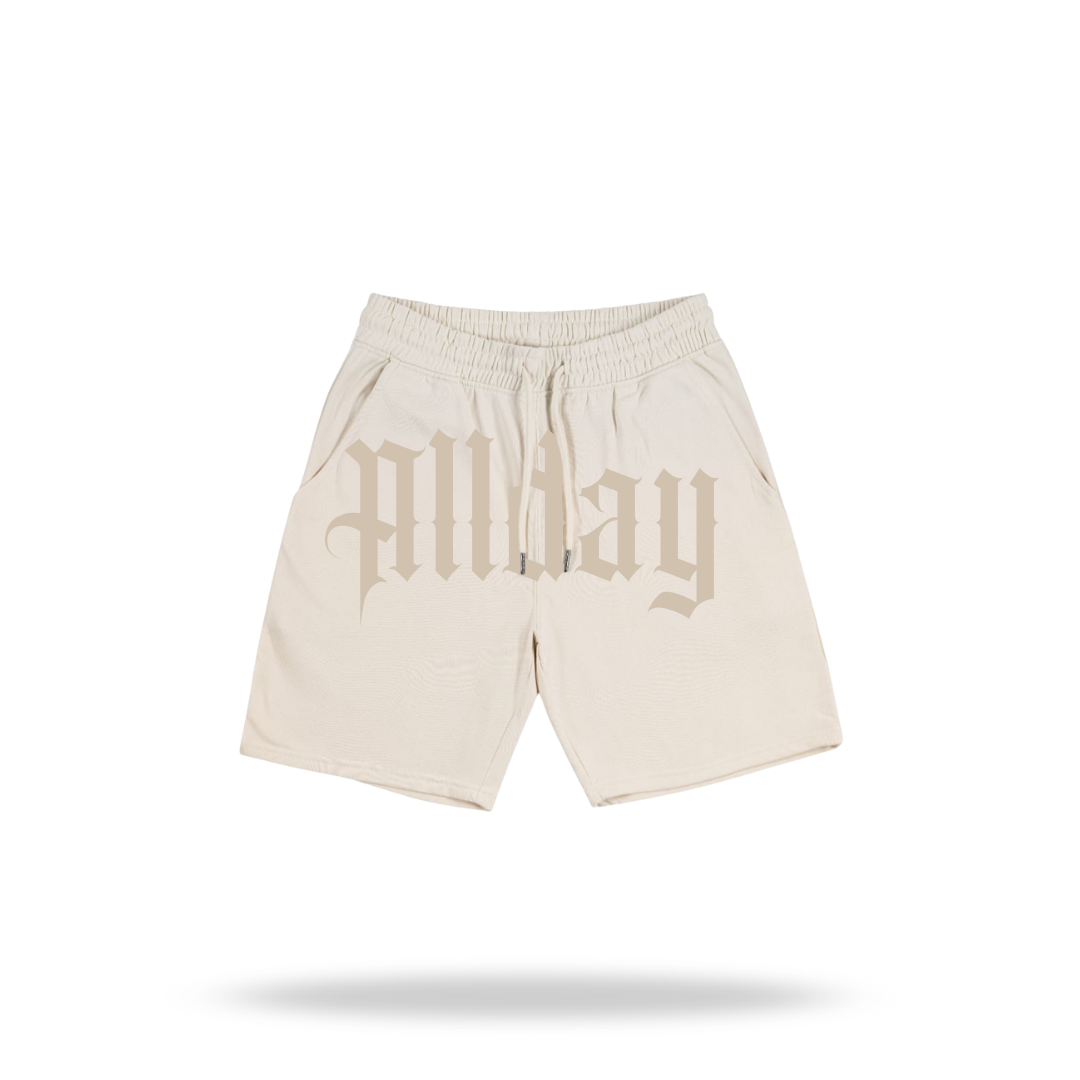 Short Beige in Beige - Cotton