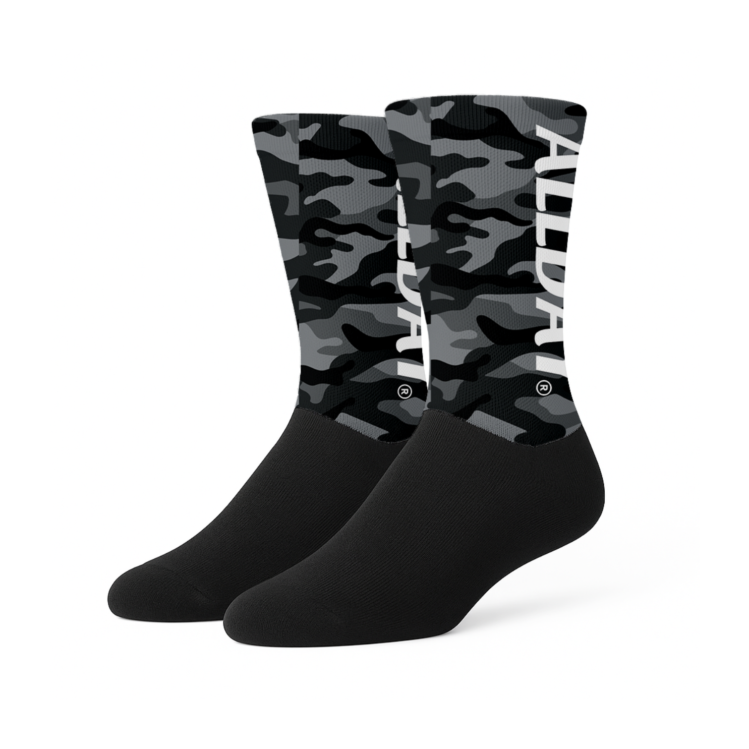 Calcetines Ciclismo Camo militar negro