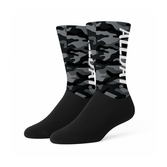 Calcetines Ciclismo Camo militar negro